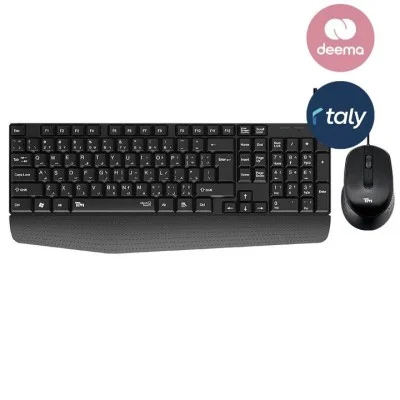 Twisted Minds K12 Kavara Series 2in1 Combo Wired Mode Lightweight - Black - (English / Arabic) Layout